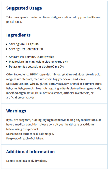 K-Mg Citrate