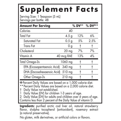 Cod Liver Oil 8oz (Strawberry)